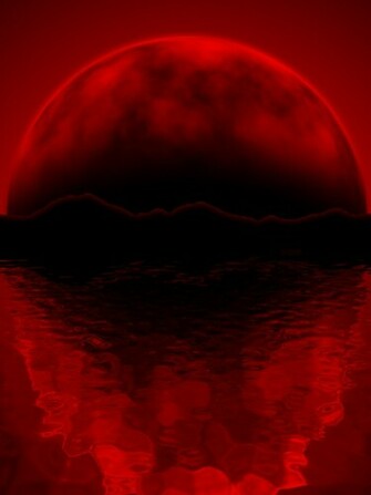 Red Moon Credited Wallpaperhi