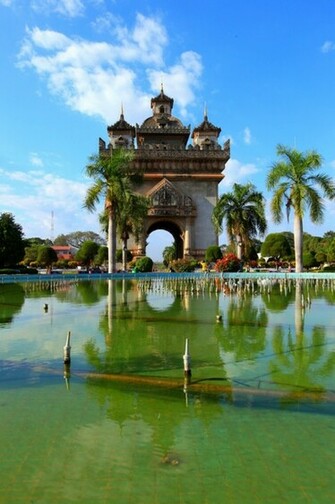 Photographer Shooting Pictures In Laos Nature Wallpaper