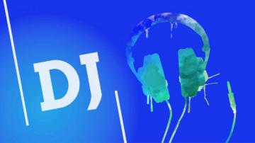 Dj Wallpaper Blue Logo Graphics Font Electric