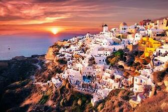 Santorini HD Wallpaper Background Image