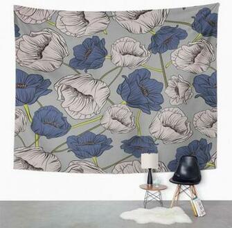 Amazon Emvency Wall Tapestry Colorful Bedclothes Floral