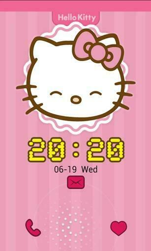 Bigger Hello Kitty Lock Screen For Android Screenshot