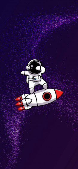 Cartoon Astronaut Wallpaper