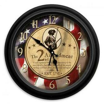 Reflective Art Springtime Chickadees Wall Clock