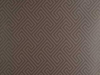 Piazza Mocha Brown Geometric Wallpaper With Delivery