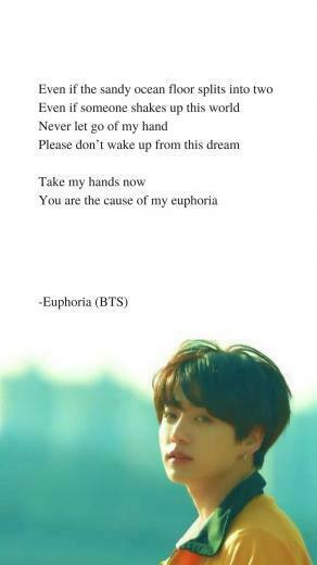 Euphoria By Bts Jungkook Lyrics Wallpaper