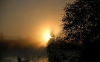 Misty Sunrise Wallpaper