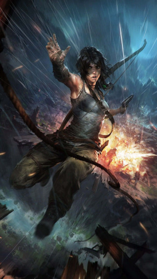 Revisit Lara Croft S World On Your Tomb Raider Phone Wallpaper