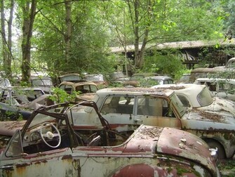 Abandoned Old Rusty Car