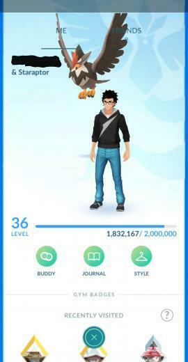 Staraptor Sits Really High When Used As A Buddy Thesilphroad