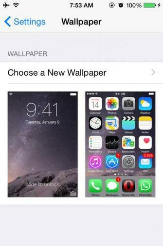 Change Wallpaper In Ios On iPhone Plus Or