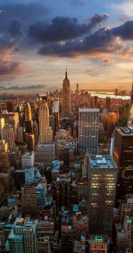 Vintage New York City Aerial iPhone Wallpaper Ipod