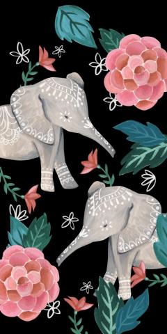 Cute Elephant iPhone Wallpaper On