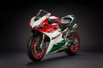 Red Green And White Ducati Sports Bike HD Wallpaper