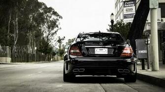 Black Mercedes C63 Amg Wallpaper HD