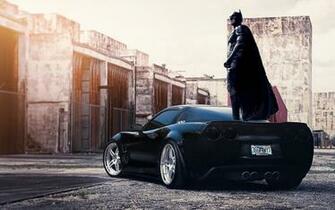 Batman On The Car Widescreen Wallpaper Wide Net