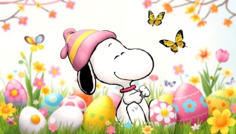 Snoopy Easter Wallpaper