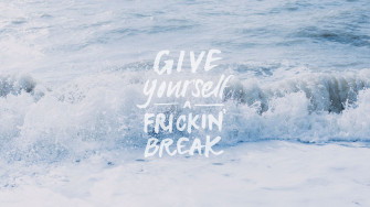 Blue Aesthetic Quotes Desktop Wallpaper On
