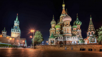 Red Square At Night Moscow Russia UHD 4k Wallpaper