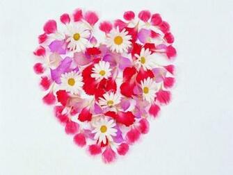 Hearts And Flowers Wallpaper