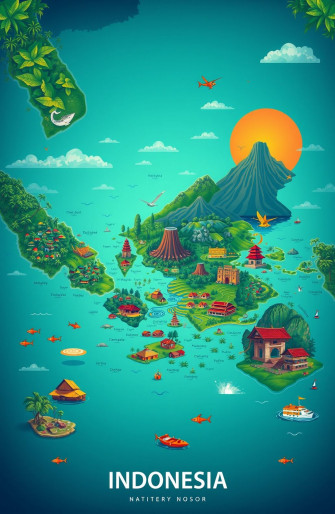 Wallpaper Peta Indonesia