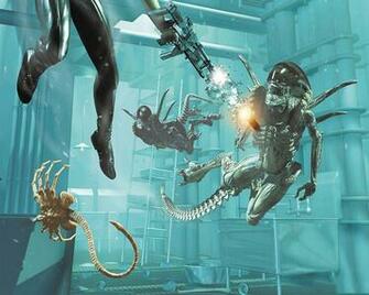 Wallpaper 3d Vintage Scifi Alien Vs