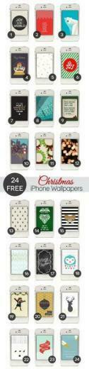 Wallpaper Lines Across Graphic Christmas iPhone