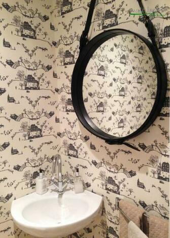 Big Impact Wallpaper In Small Spaces Nicole Lanteri Interior