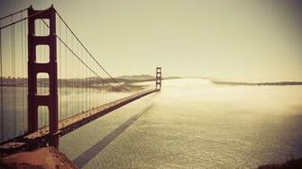 San Francisco Bridge Sea Ocean Sky Wallpaper Background