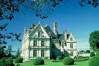 French Garden Wallpaper Chateau France