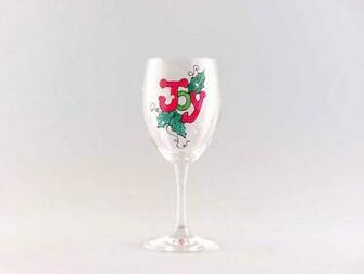 Christmas Wine Glasses High Resolution Wallpaper