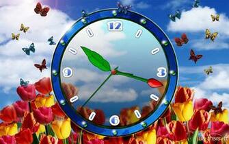 Digital Clock Wallpaper HD Wide