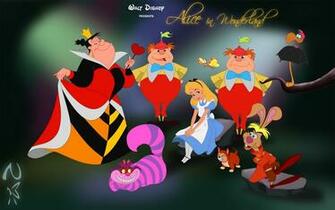 Alice In Wonderland Cartoon Wallpaper