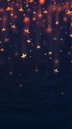 Golden Falling Stars iPhone Wallpaper