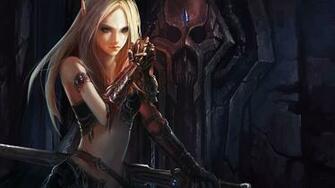 World Of Warcraft Elf Princess HD Desktop Wallpaper Widescreen