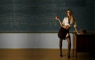Women Board Teacher Apples Wallpaper
