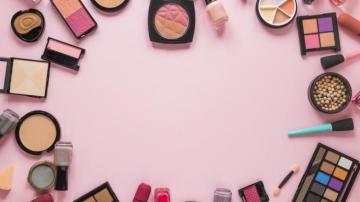 Photo Wallpaper Lipstick Shadows Pink Background