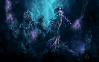 Fantasy Art Anime Original Women Girl Goddess Magic Wallpaper
