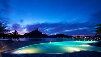 Bora At Night High Quality And Resolution Wallpaper
