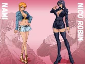 Nami Nico Robin Wallpaper One Piece Anime