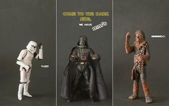Star Wars Stormtroopers Darth Vader Chewbacca Wallpaper