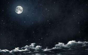 Black Night Full Moon Desktop HD iPhone iPad Wallpaper Other Image