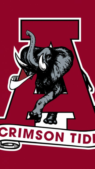 Alabama Crimson Tide Logo iPhone Wallpaper