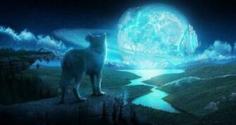 Fantasy Wolf Wallpaper