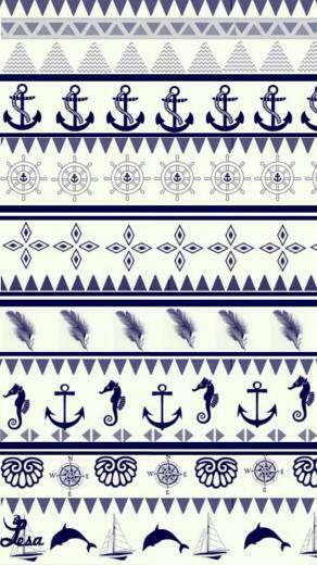 Background Wallpaper Cute Anchor iPhone