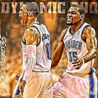 Kevin Durant And Russell Westbrook Wallpaper