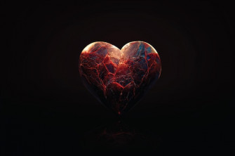 Dark Hearts Background Wallpaper
