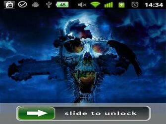 Skull Lock Screen Wallpaper Screenshot
