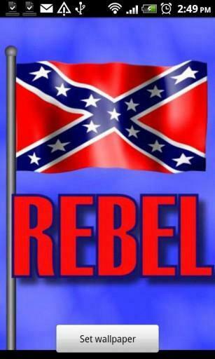 Rebel Flag Live Wallpaper App For Android By Second Round Graphics
