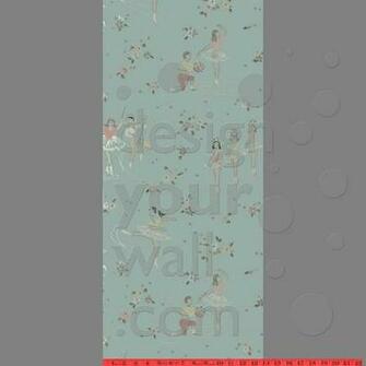 Vintage Ice Skating Ballerina Wallpaper For The Home
